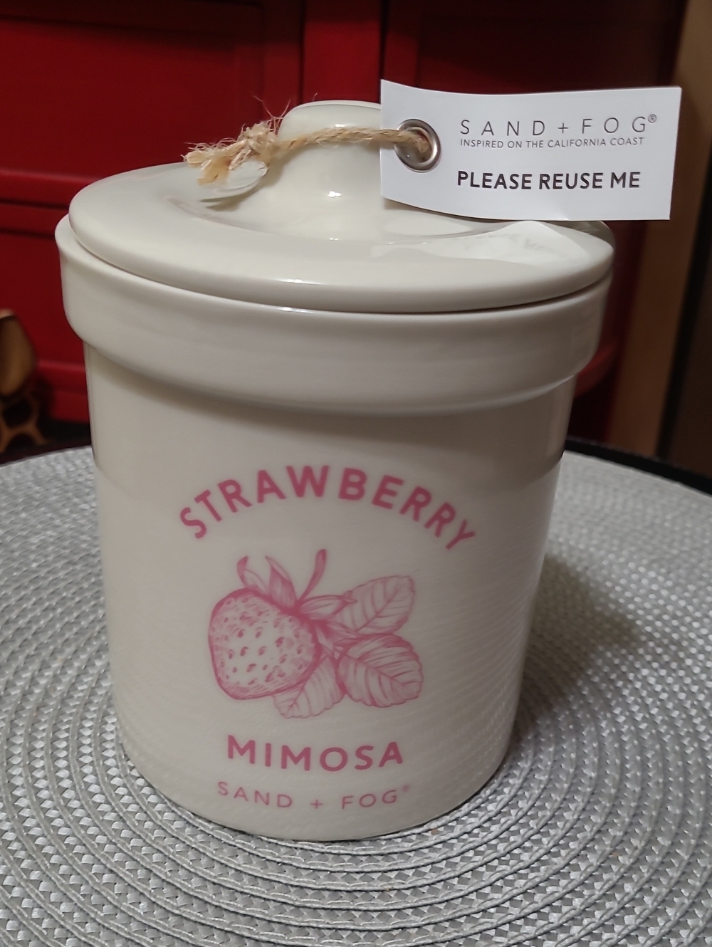 Sand + Fog Strawberry Mimosa Scented Candle